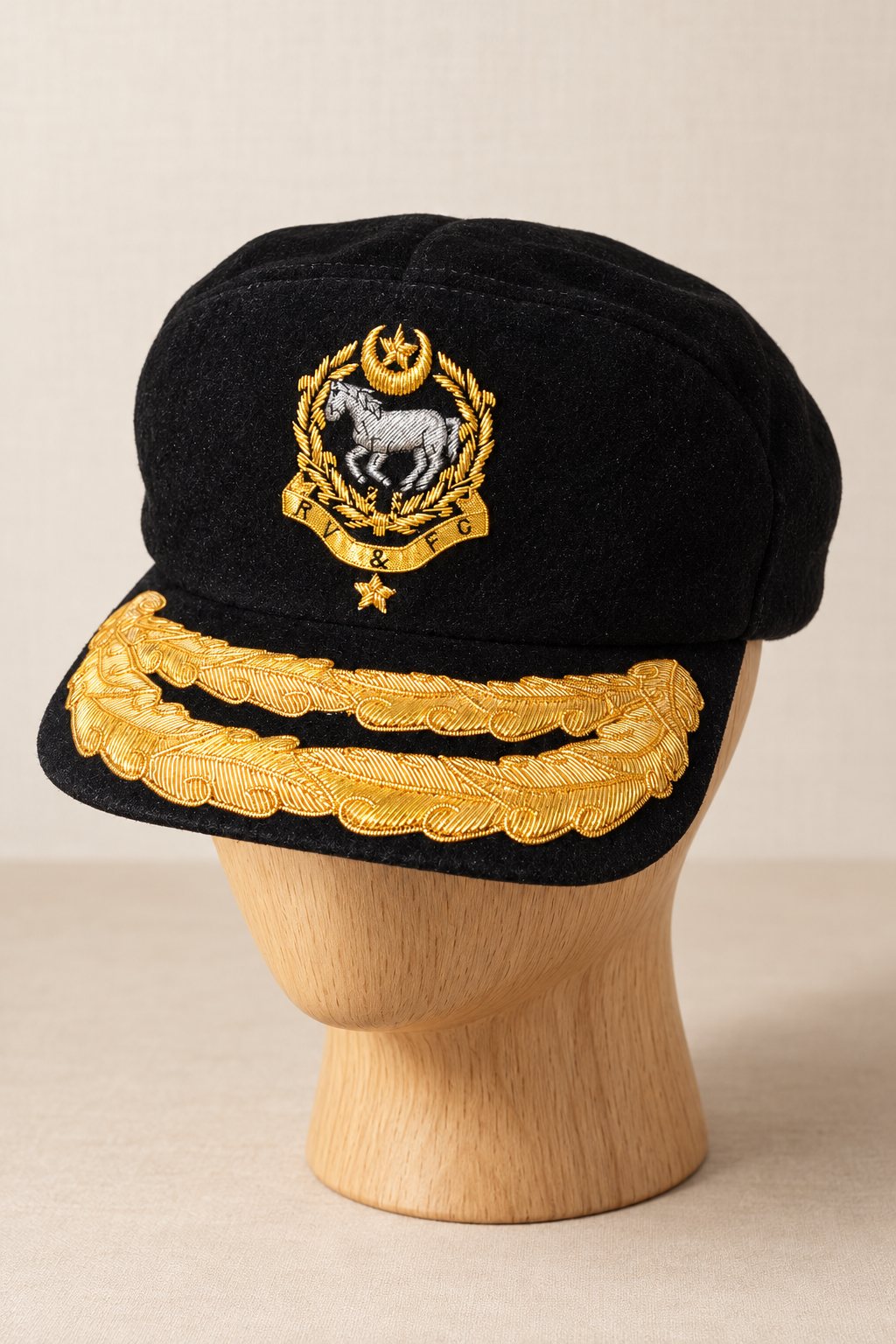 Officer Cap with Gold Oak-Leaf Peak