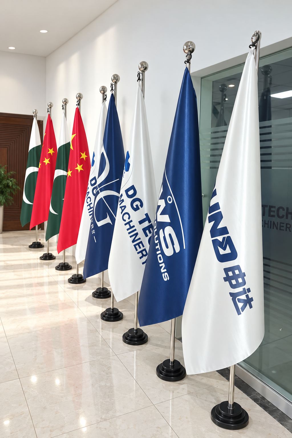 Corporate Lobby Flags