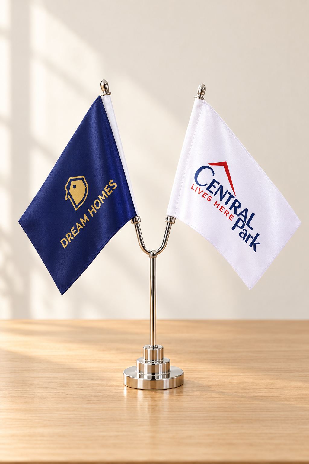 Company Logo Table Flag
