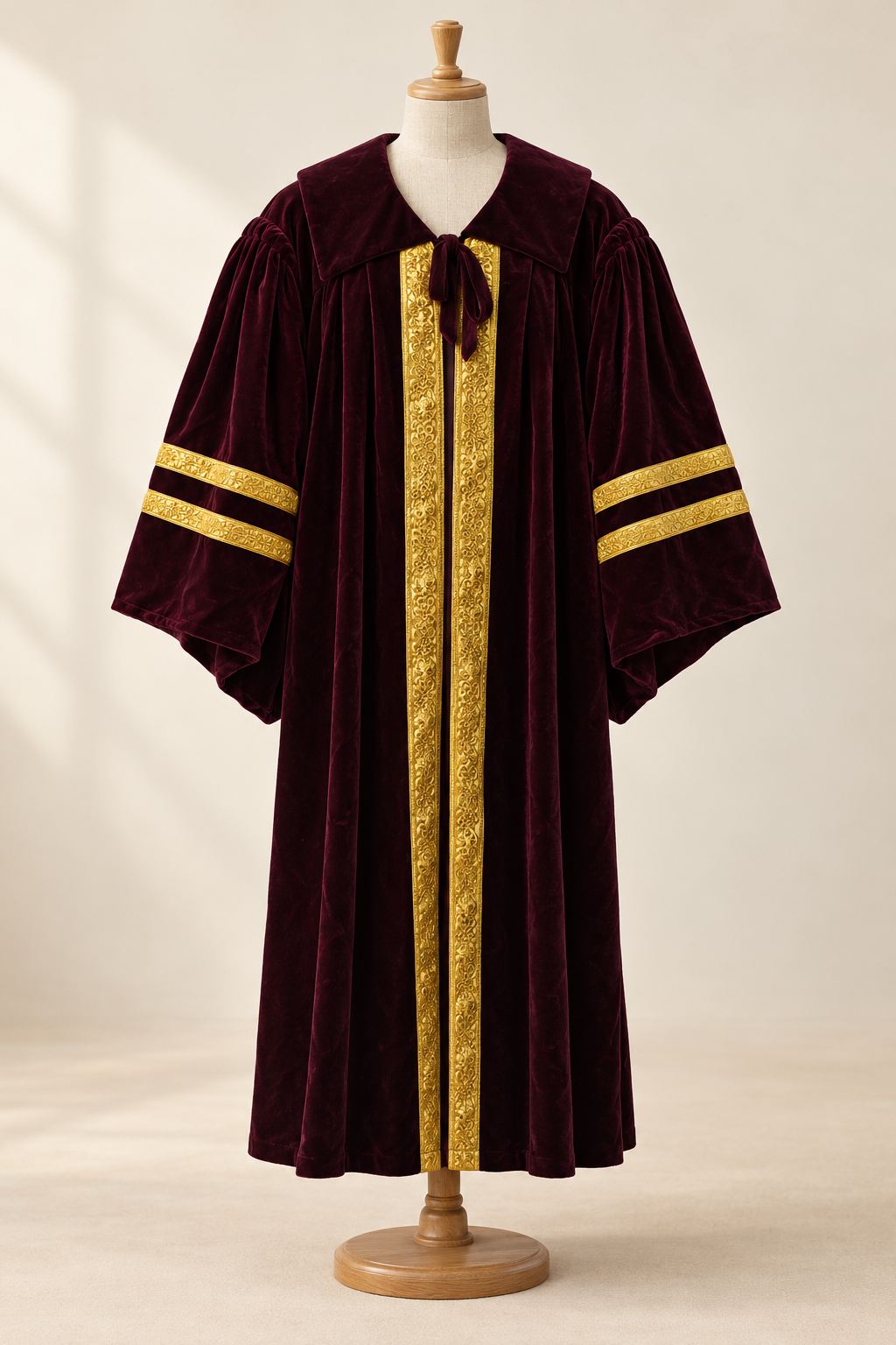 Black & Maroon Dean's Robe