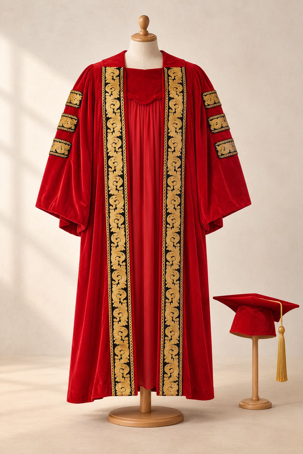 Chancellor's Scarlet & Gold Robe