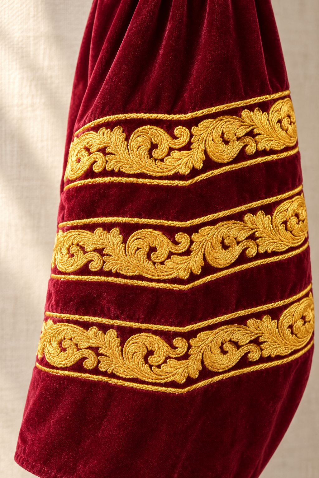 Maroon & Gold Vice Chancellor Robe, view 2
