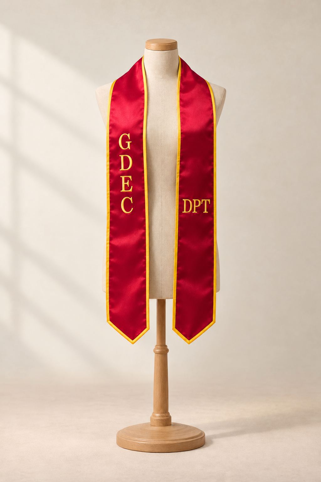 Red & Gold Graduation Stole
